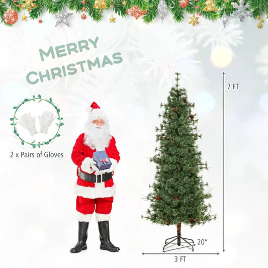 DirectDeals Artificial Christmas Tree Prelit 6-8 ft with warm white LED lights on Tampa Home & Garden Store