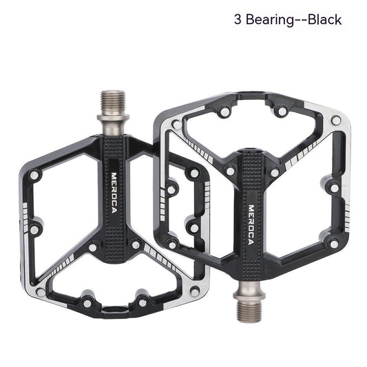 MERODA bicycle pedals pair; aluminum alloy flat platform, non-slip, clipless-ready on Tampa Home & Garden Store