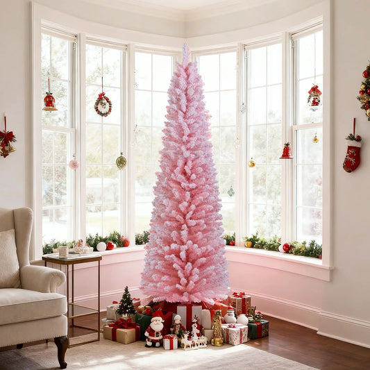 Pink 6ft artificial Christmas tree with 460 branch tips DirectDeals on Tampa Home & Garden Store