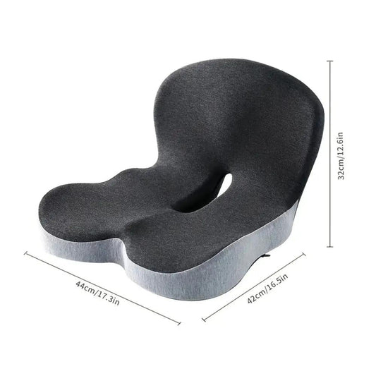 Memory Foam Seat Cushion with Lumbar Support Moktan Sabai, black office chair accessory on Tampa Home & Garden Store