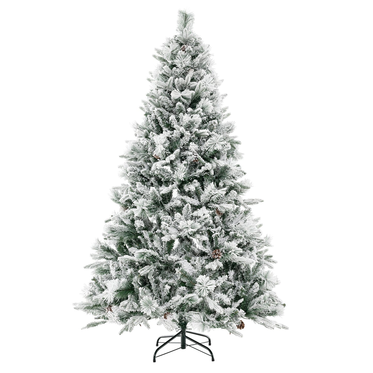 Árbol de Navidad artificial de 1.4/1.8/2.1 metros con agujas de pino y luces LED - 2.1 m