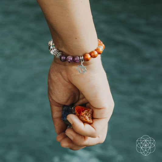 7 Chakra Bracelet and Stones Set - Tampa Home & Garden Store