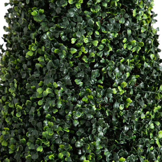 Boxwood topiary cone tree 7 ft UV-resistant green leaves on Tampa Home & Garden Store
