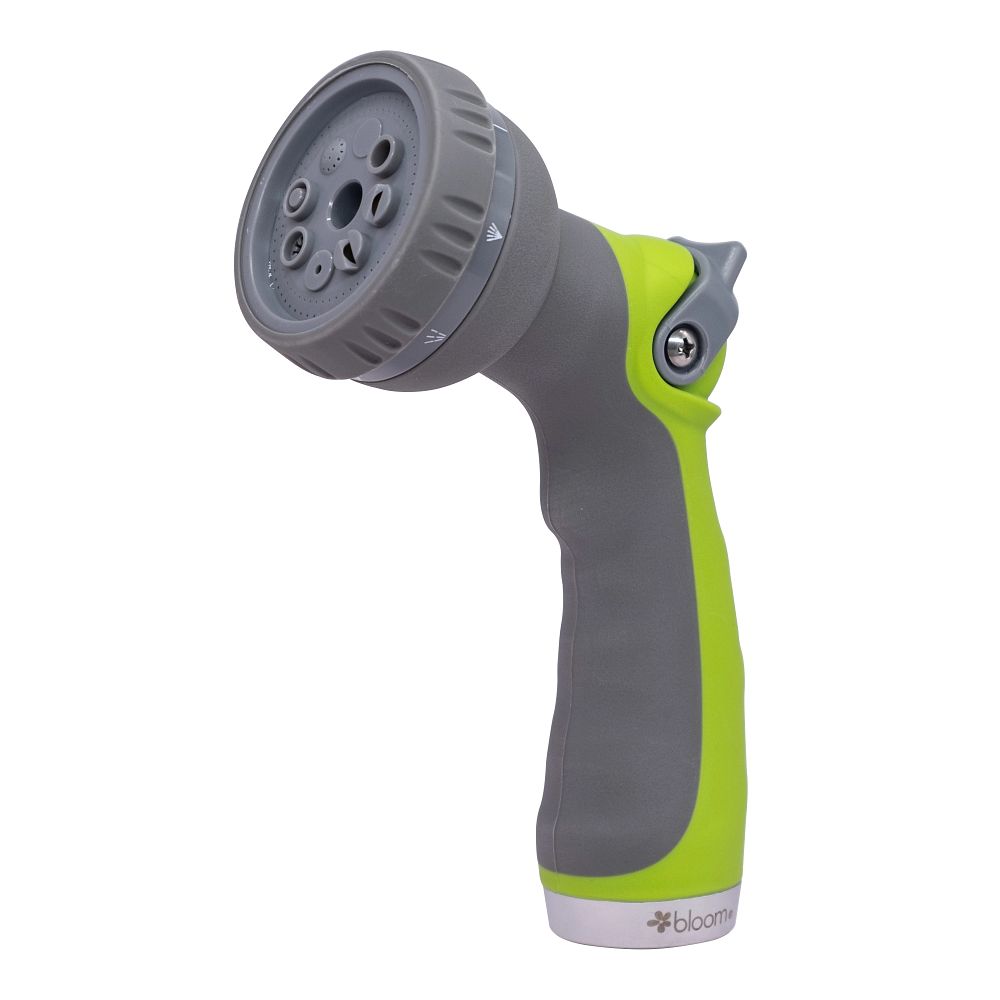 Bloom 8-Spray Thumb-Control Watering Nozzle gray & lime-green plastic body Orbit Irrigation on Tampa Home & Garden Store