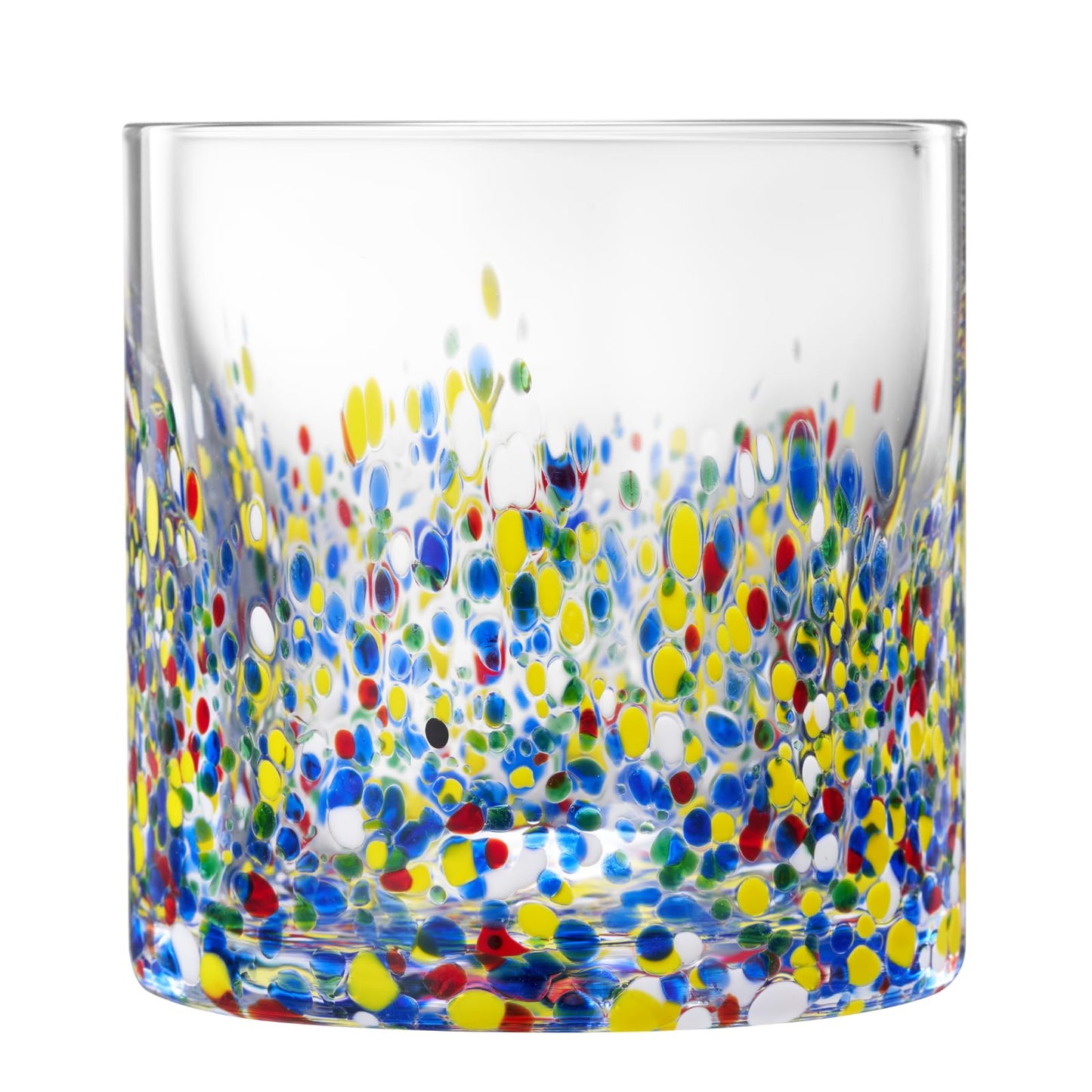 Hand Blown Mexican Confetti Glass And Drinkware