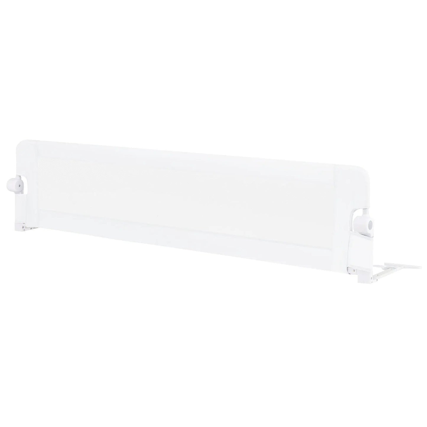 Foldable bed rail with mesh panel, 71-inch white baby guard rail with adjustable strap on Tampa Home & Garden Store