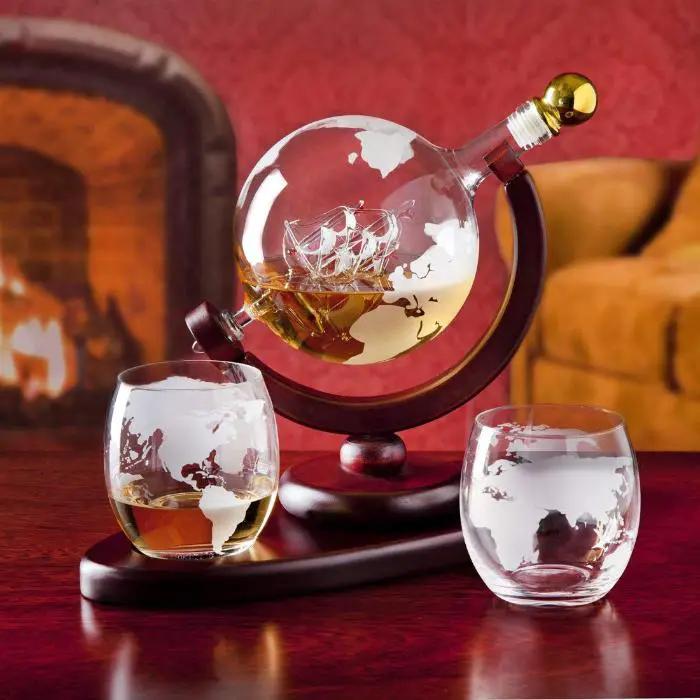 The Globe Decanter Set - Tampa Home & Garden Store