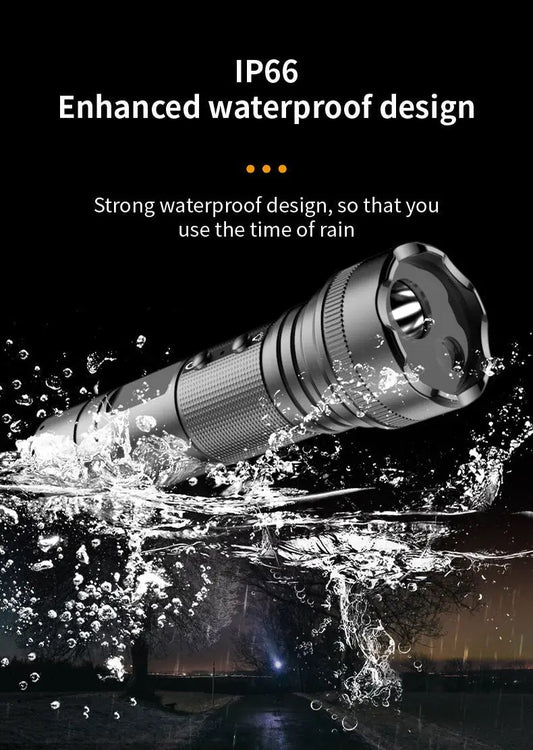 DV4000 flashlight and helmet recorder 4K HD, rugged black metal body with IP66 waterproof design on Tampa Home & Garden Store
