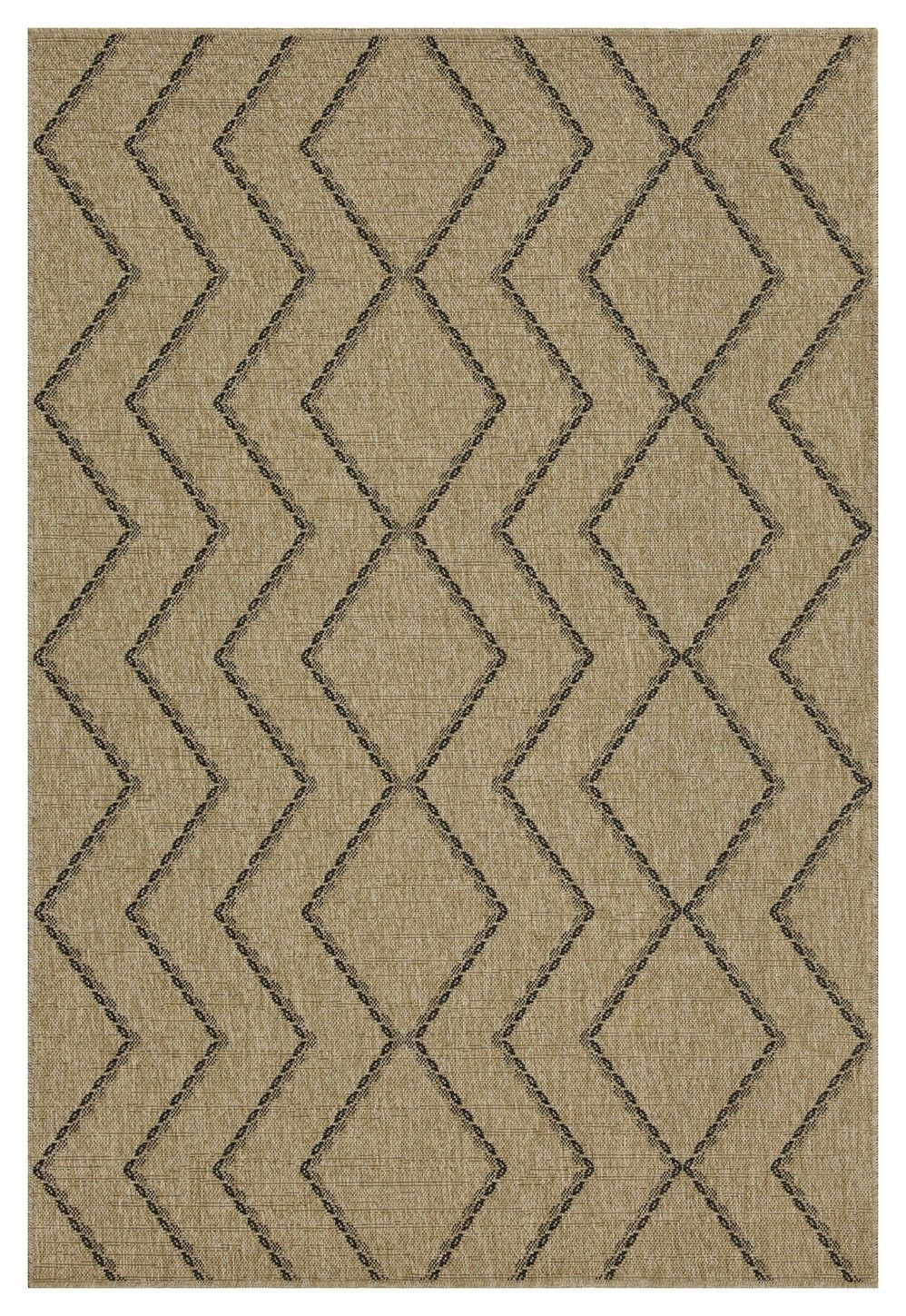 Indoor and Outdoor Diamond Polypropylene Rug