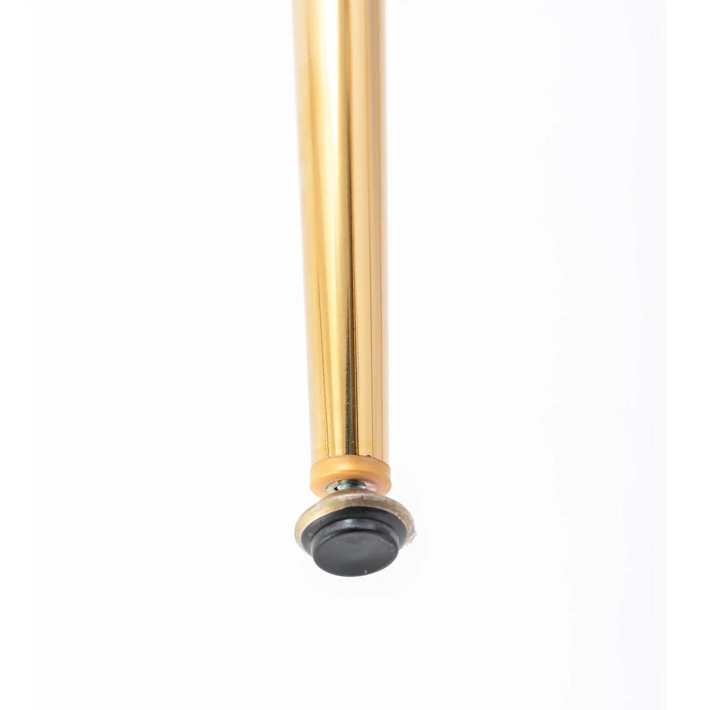 Gold metal rod with black end cap against white background on Tampa Home & Garden Store