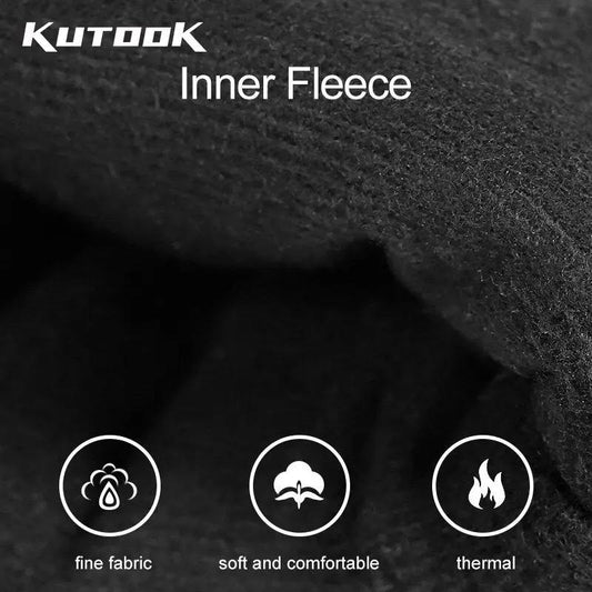 Kutook inner fleece close-up with fine fabric, soft and comfortable, thermal icons on Tampa Home & Garden Store
