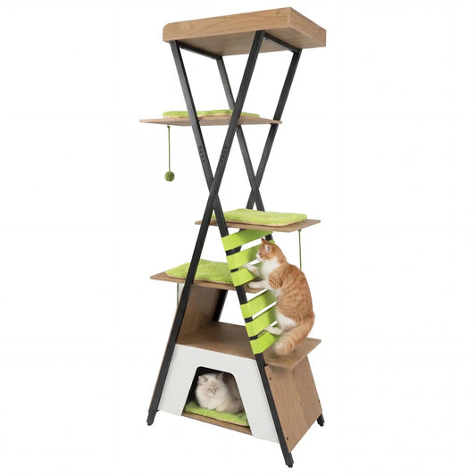 73 Inch Multi Level Cat Tree with Large Condo