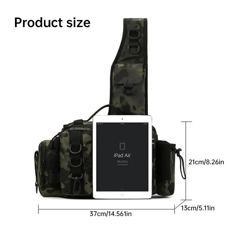 Men's camouflage fishing backpack with bait box and pole holder by VIP Digital Presence on Tampa Home & Garden Store