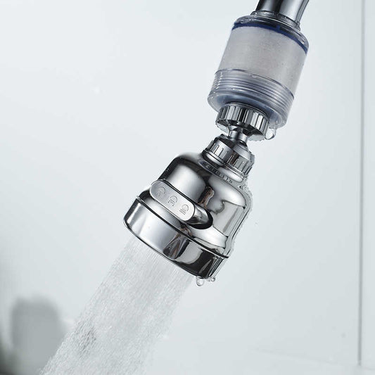 Faucet water filter for kitchen sink by UpTrend Deals, tap-mounted filtration with chrome head on Tampa Home & Garden Store