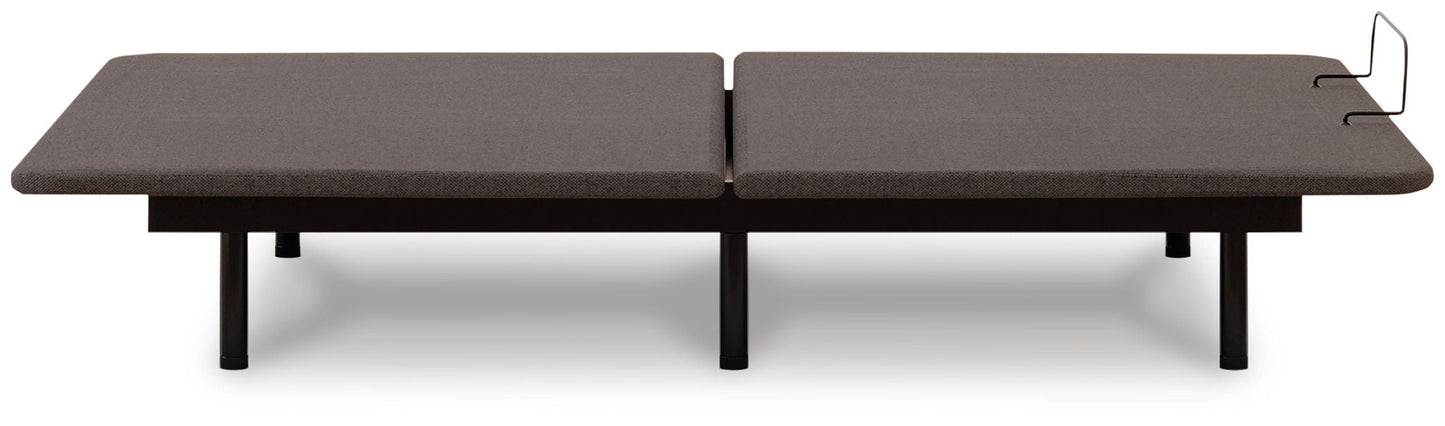 Head/Foot adjustable base bed frame in dark brown fabric, platform Unique Piece Furniture on Tampa Home & Garden Store