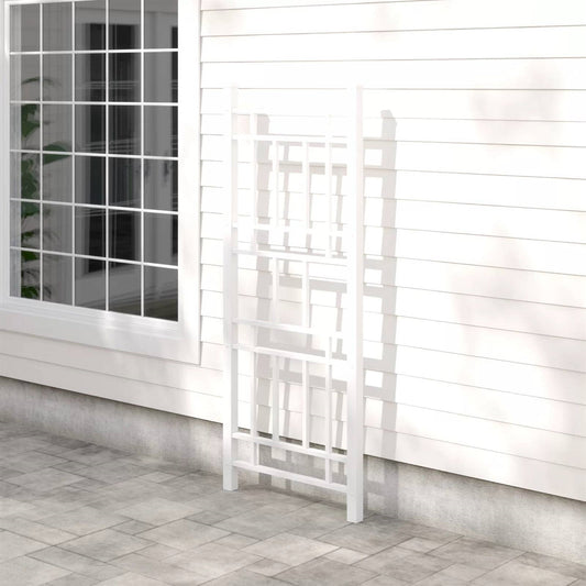 75-inch White Vinyl Outdoor Garden Trellis - Made in USA - Tampa Home & Garden Store