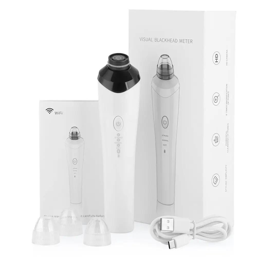 HD Visual Blackhead Meter skin care extractor with three-speed vacuum, white handheld device on Tampa Home & Garden Store