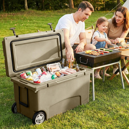 75 Quart Portable Cooler with Wheels, 6-Day Ice Retention, DirectDeals on Tampa Home & Garden Store