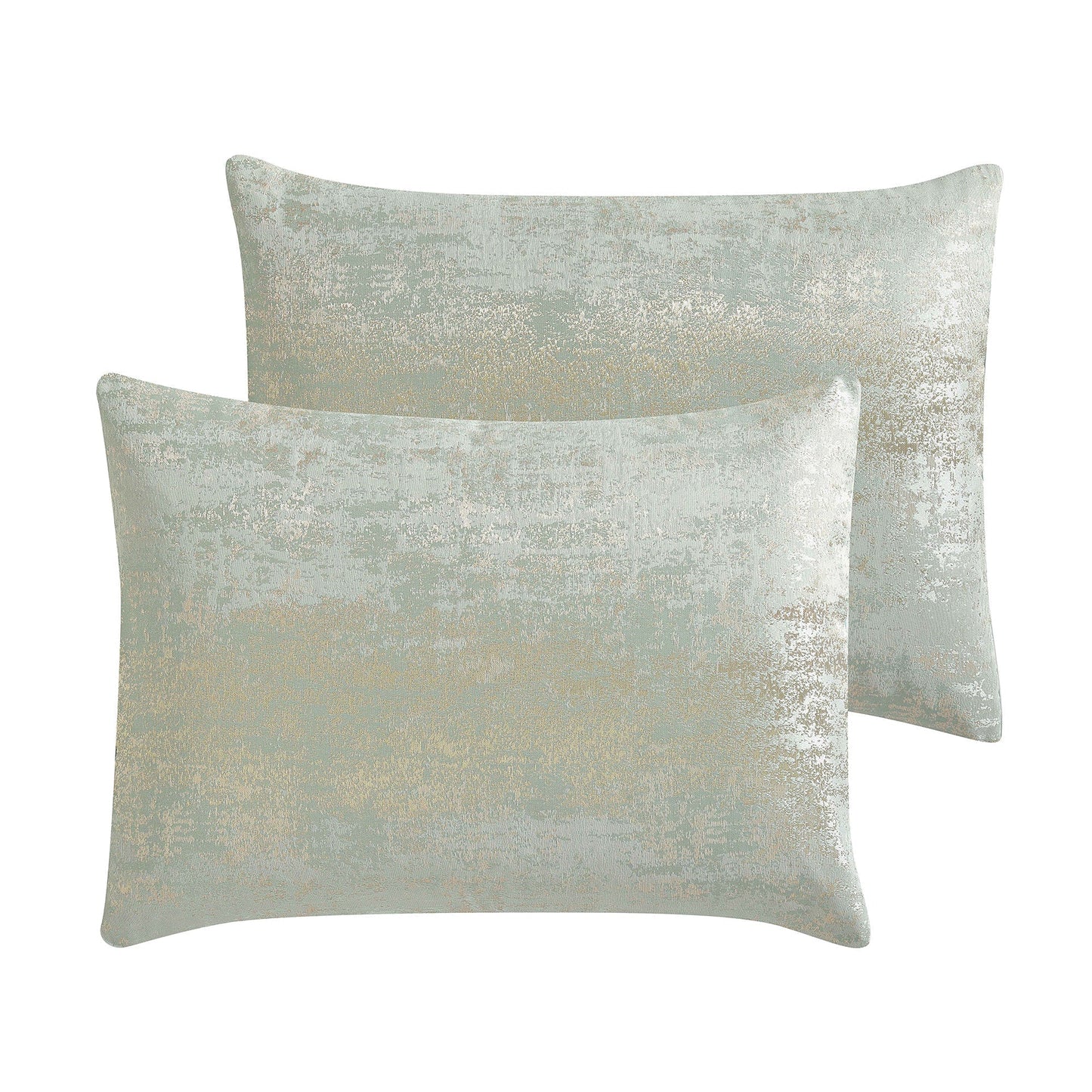 Gold Satin Circle Quilted 7 Piece Comforter Set