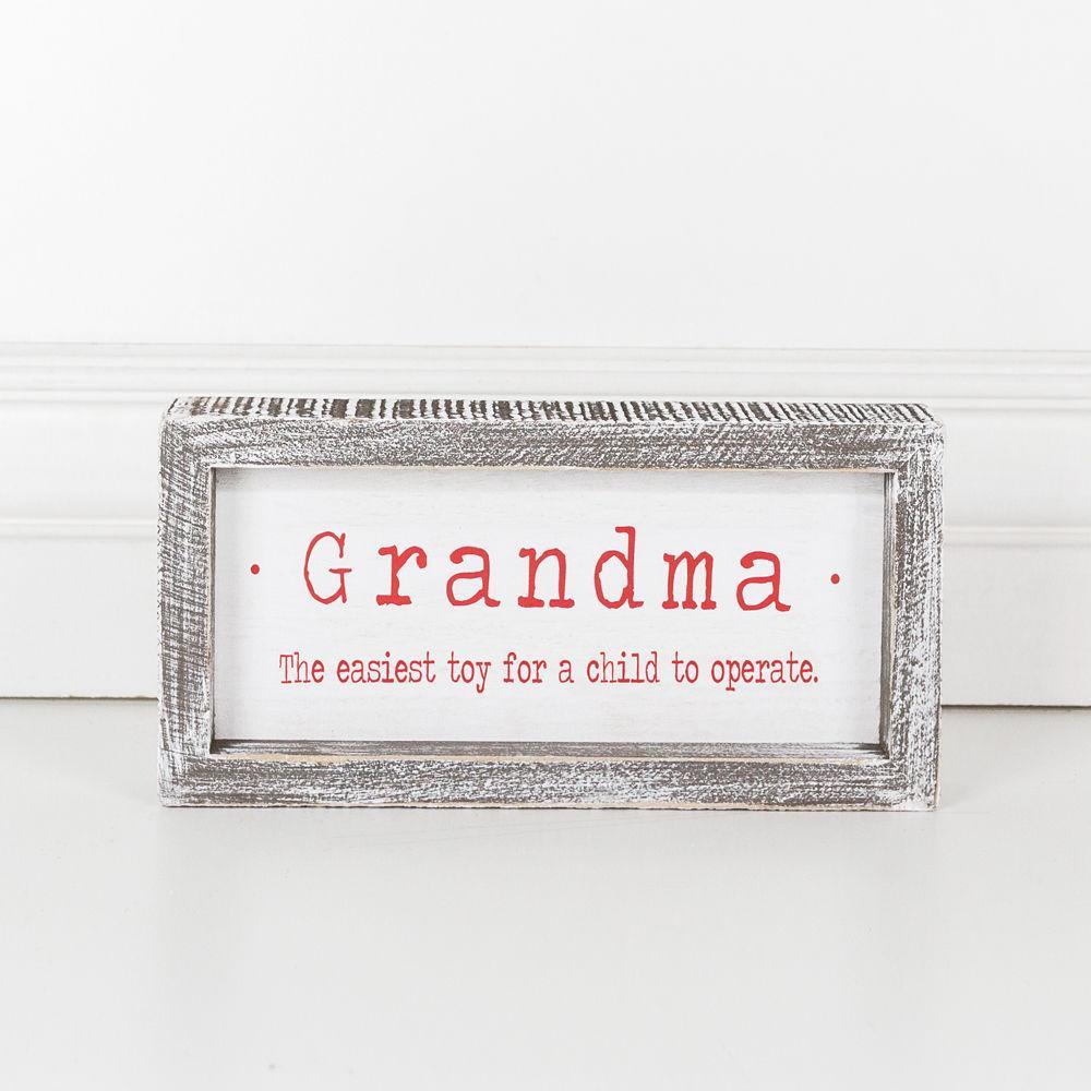 Grandma Humor Sign for Christmas Laugh Gift
