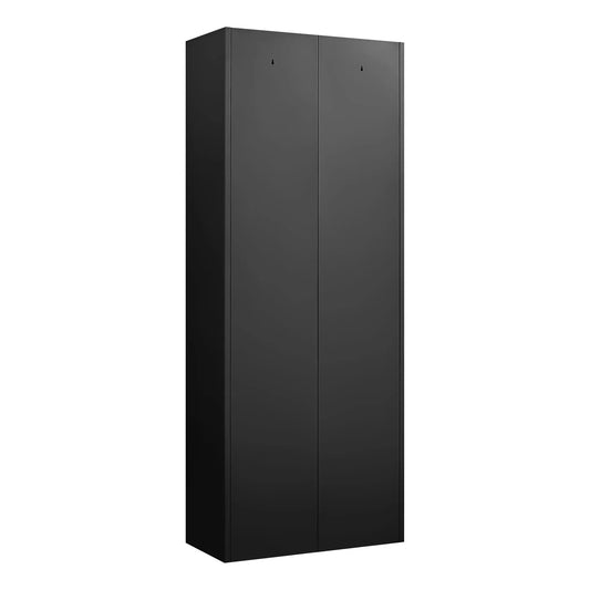 Adjustable 2-Door Storage Cabinet, matte black, Unique Piece Furniture Accent Cabinet on Tampa Home & Garden Store