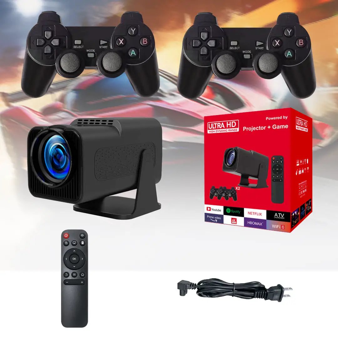 Mp3 Games 32Gb F600 portable wireless projector bundle with two game controllers and remote on Tampa Home & Garden Store
