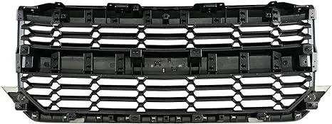 Parrilla superior delantera compatible con Chevrolet Silverado 1500 2016-2018 (negra)
