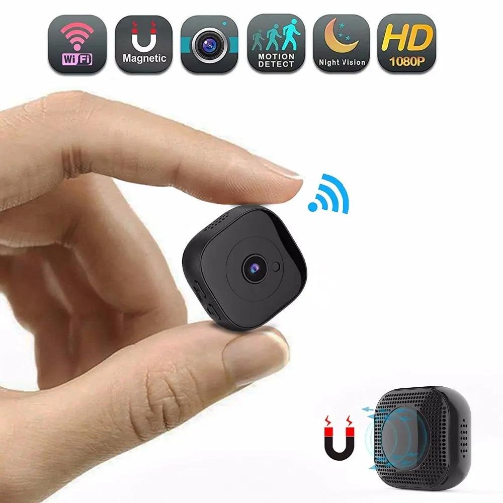 Cámara mini WiFi HD 1080P Visión nocturna infrarroja Microcámara DVR Control remoto Sensor de movimiento Cámara grabadora de vídeo Cámara secreta