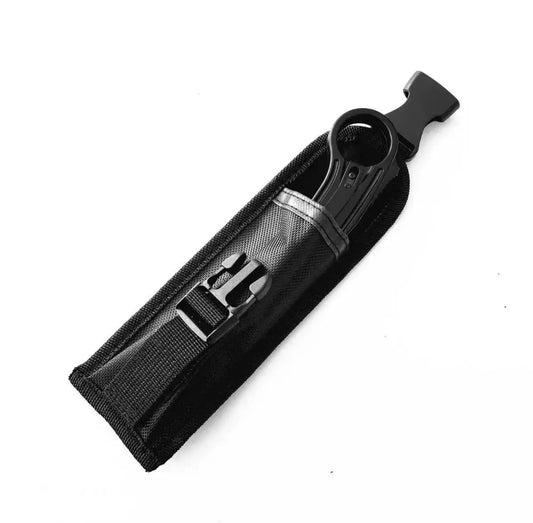 EdgeForge Carbon Knife EDC black blade in nylon sheath with belt clip on Tampa Home & Garden Store
