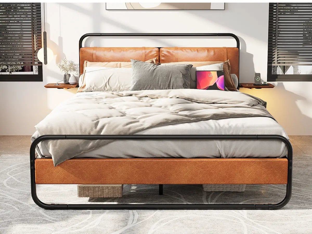 King Size Metal Bed Frame with Headboard