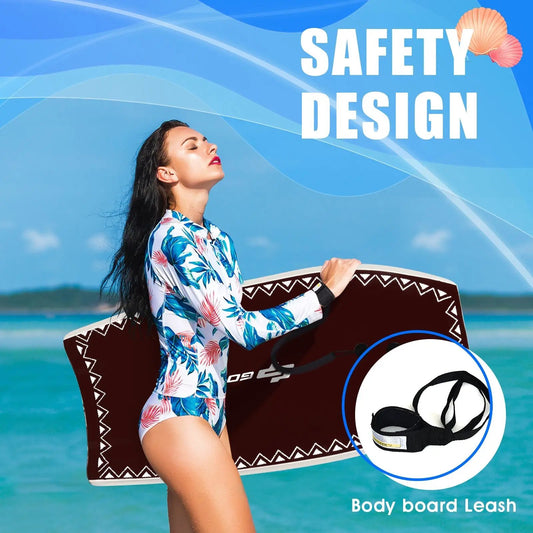 37 inch lightweight surfboard with EPS core, maroon shortboard with zigzag edge and leash on Tampa Home & Garden Store