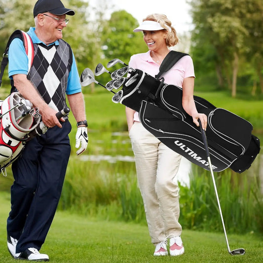 Women's Complete Golf Club Set - 10 Piece with Stand Bag in black by DirectDeals on Tampa Home & Garden Store