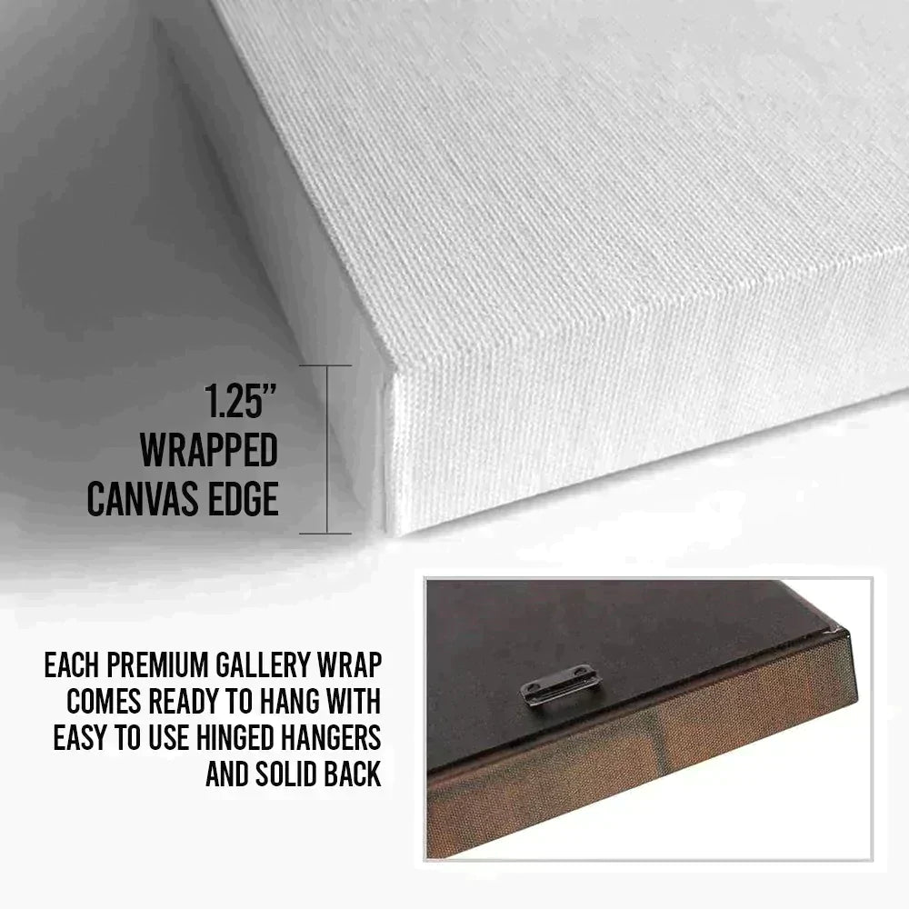 The Promise of New Life Sign canvas by Tailored Canvases, 1.25in wrapped edge, ready to hang on Tampa Home & Garden Store