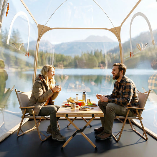 GemGear 7x7 ft pop-up sports tent clear bubble with sealed floor for all-weather outdoor dining on Tampa Home & Garden Store