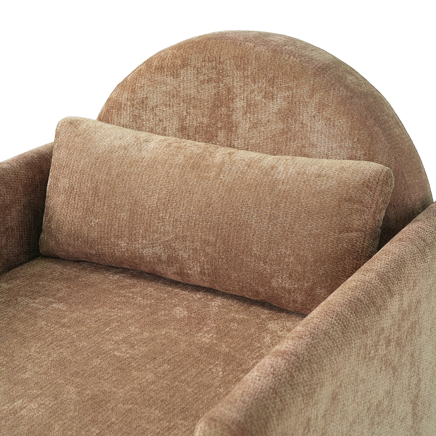 Coffee Pet Friendly Accent Chair with Hidden Pet Nook brown textured fabric upholstery HouseOfZazla on Tampa Home & Garden Store
