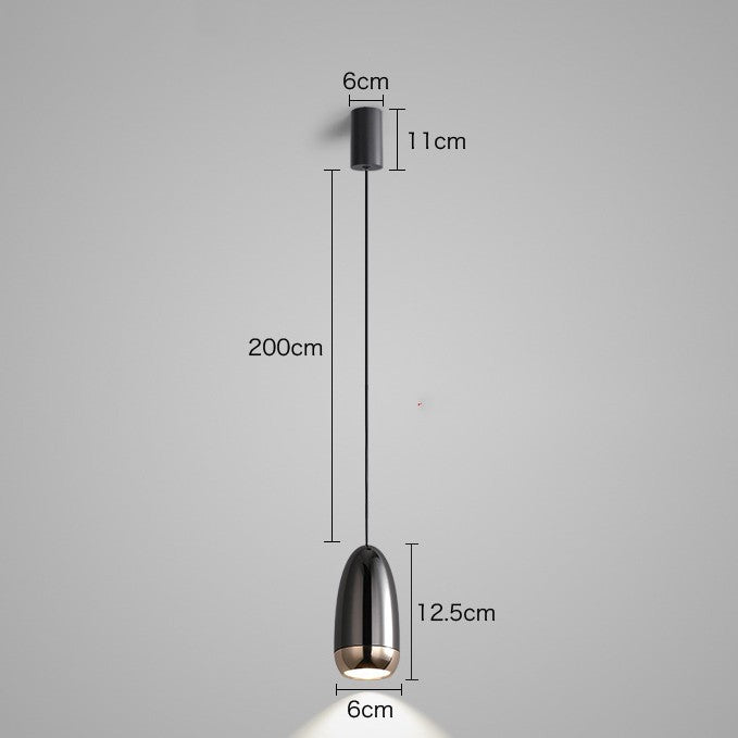 Decorbites Net Celebrity Small Chandelier LED pendant lamp, black with gold bottom, 200cm on Tampa Home & Garden Store