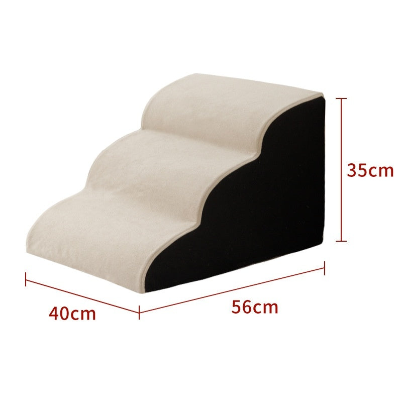 Pet Removable And Washable Stairs beige with black side panel 56x40x35 cm Sell My Stuff on Tampa Home & Garden Store