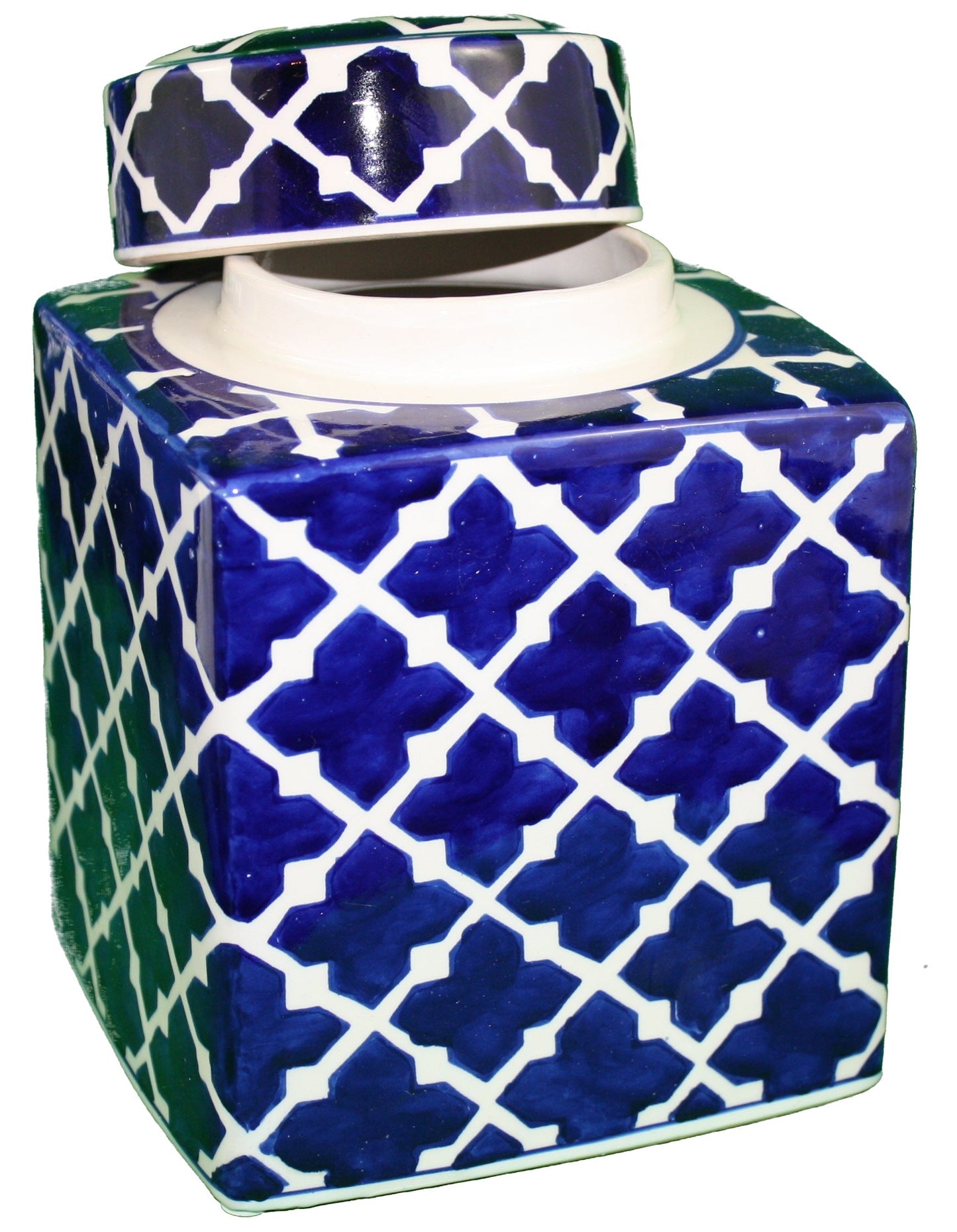 8.5 inch Ceramic Jar with Lid - Tampa Home & Garden Store