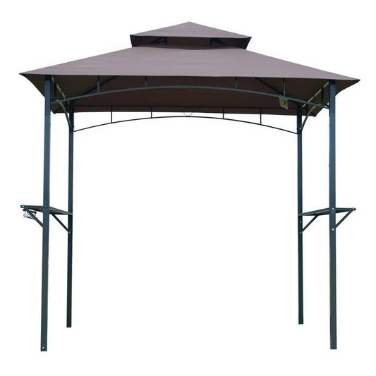 8-Ft x 5-Ft Steel Frame Outdoor Grill Gazebo with Vented Canopy - Tampa Home & Garden Store