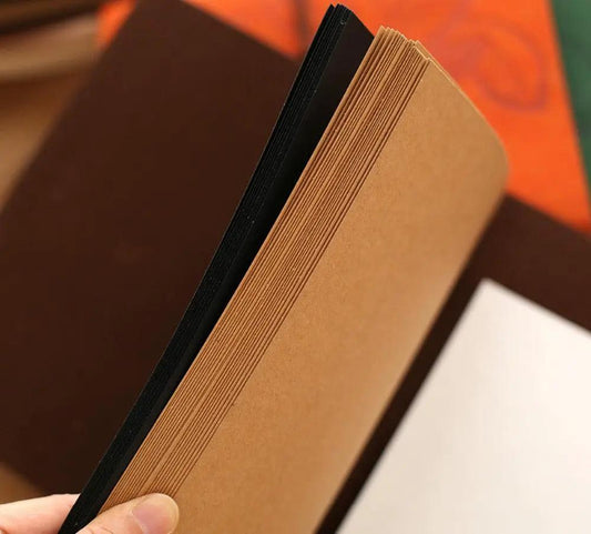 8 Inch PU Leather Photo Album Kraft Paper