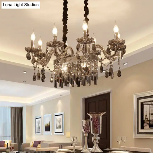 8-Light Island Pendant Crystal Lighting - Tampa Home & Garden Store