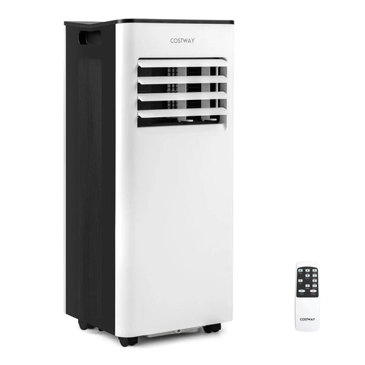 Costway 10000 BTU portable AC with fan and dehumidifier, white unit on Tampa Home & Garden Store