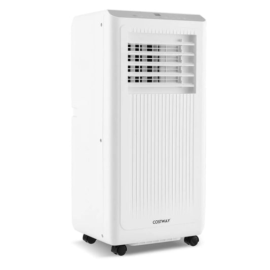 8000 BTU portable air conditioner 3-in-1 white unit with caster wheels Costway on Tampa Home & Garden Store