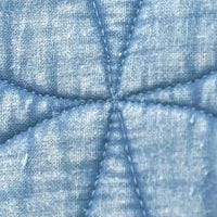 Textured Quilted Pattern Decorative Pillow blue fabric 14x20 Vibhsa throw pillow on Tampa Home & Garden Store