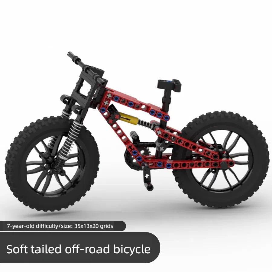 Off Road Soft Tail Bicycle Model with Frame