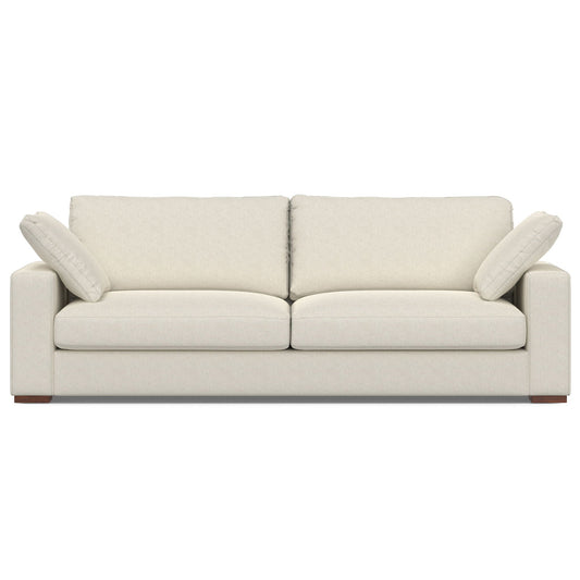 Charlie Deep Seater Sofa stationary cream linen upholstery with plush cushions on Tampa Home & Garden Store
