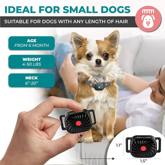 Adjustable anti-bark dog collar with handheld remote, black Moktan Sabai on Tampa Home & Garden Store