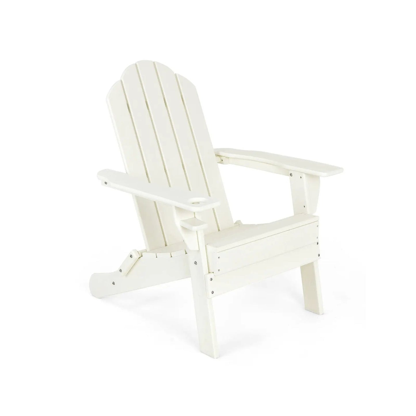 Foldable Weather Resistant Patio Chair with Built-in Cup Holder-Navy - Tampa Home & Garden Store