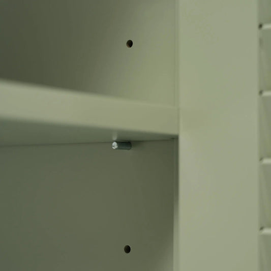 30 inch bathroom vanity cabinet pale green interior with round shelf holes on Tampa Home & Garden Store