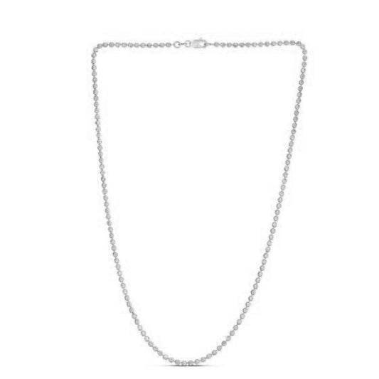 Moon Cut Bead Chain necklace in 14k white gold with 2.50 mm beads by Bids.com on Tampa Home & Garden Store